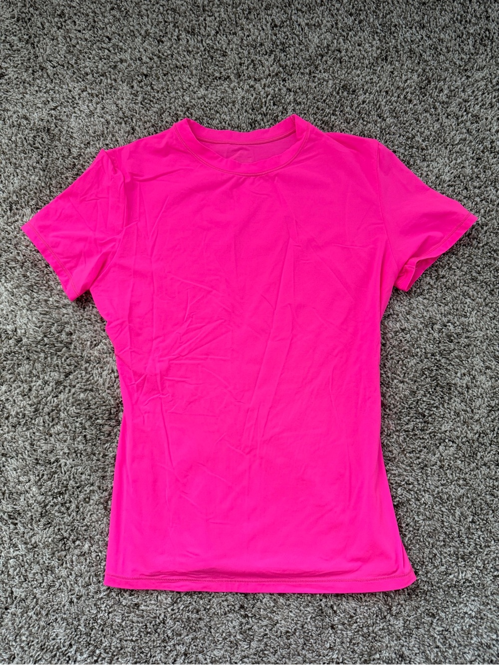 SKIMS Hot Pink Fits Everybody Short Sleeve Tee